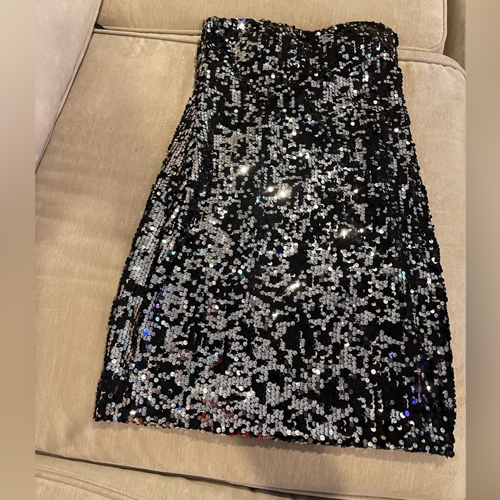 Arden B Dress Large Black/Silver - Picture 4 of 7